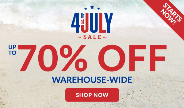 Up to 70% OFF Warehouse-wide