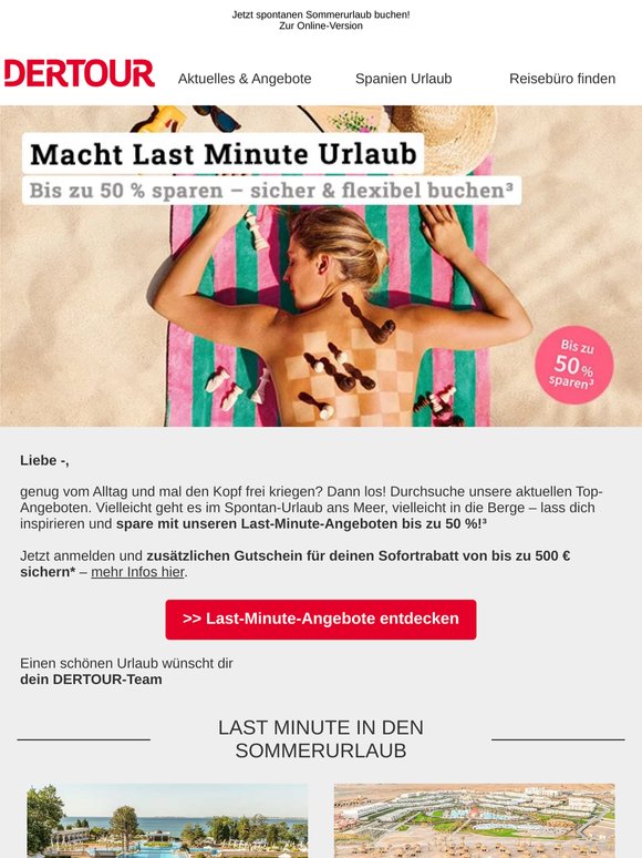 ☀️ Last Minute bis zu 50% sparen + bis zu 500€ Sofortrabatt!