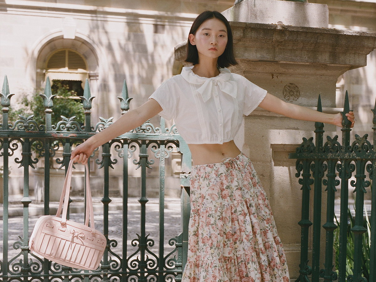 Sail Collar Top - White