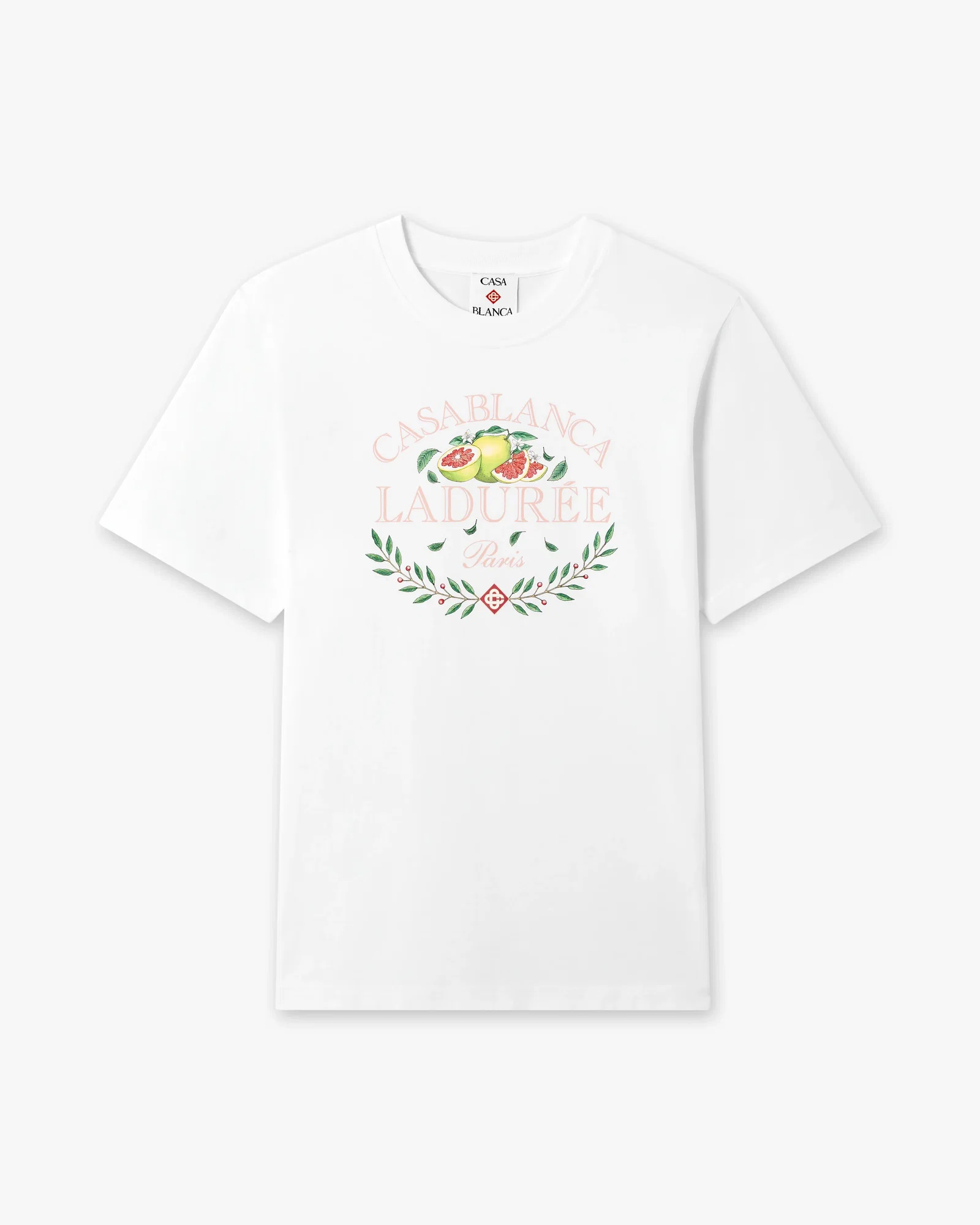 Image of White Laduree x Casablanca Short Sleeve T-Shirt