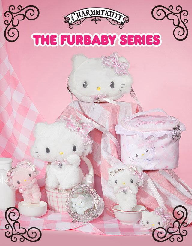  Charmmykitty | The Furbaby Series | Charmmykitty and her little sister, Honey Cute, are the stars of our latest series. Each of them has a gift given to them by Hello Kitty herself, a necklace for Charmmykitty and a bracelet for Honey Cute.