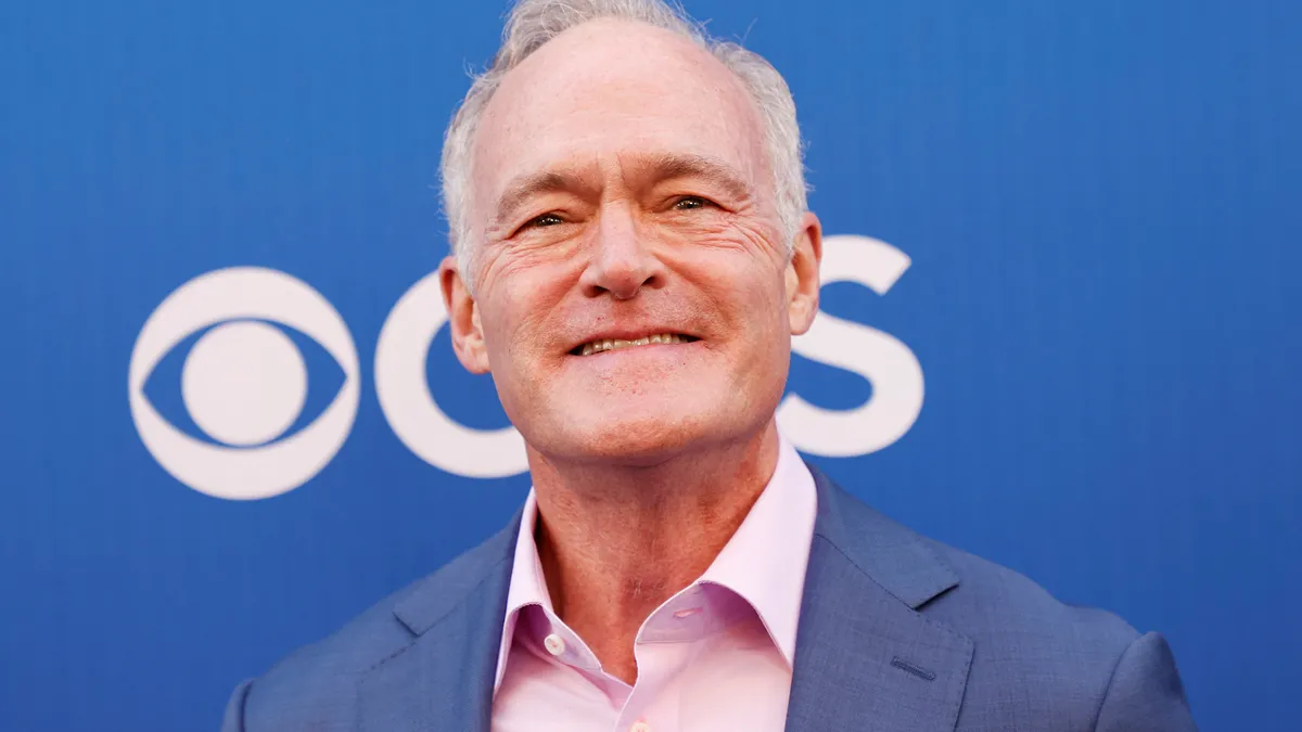 Journalist Scott Pelley attends a celebration of the announcement of CBS's new fall schedule at Paramount Studios in Hollywood, May 2, 2024.