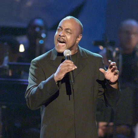 Peabo Bryson performs live at the taping of 'The 3rd Annual Soul Train Christmas Starfest' in Los Angeles on Nov. 20, 2000.