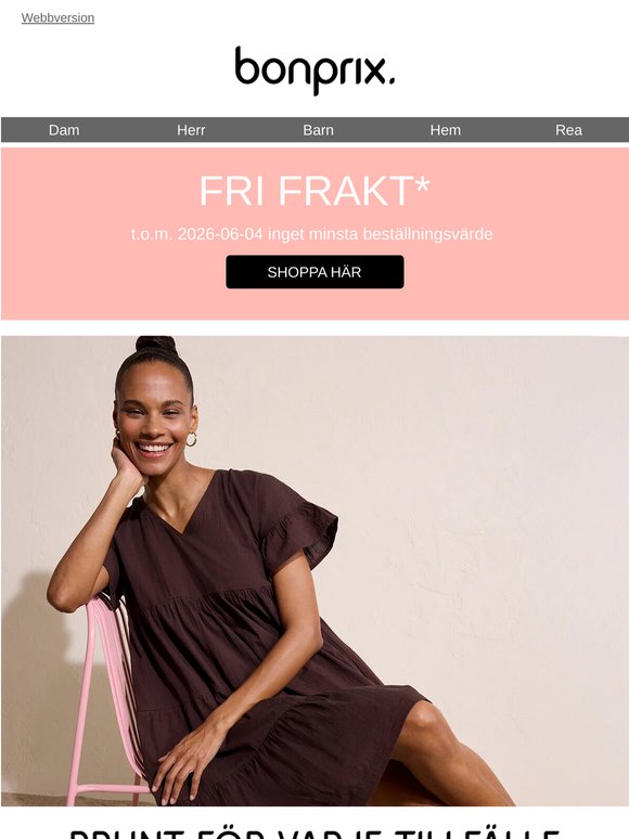 Du shoppar, vi bjuder på frakten!