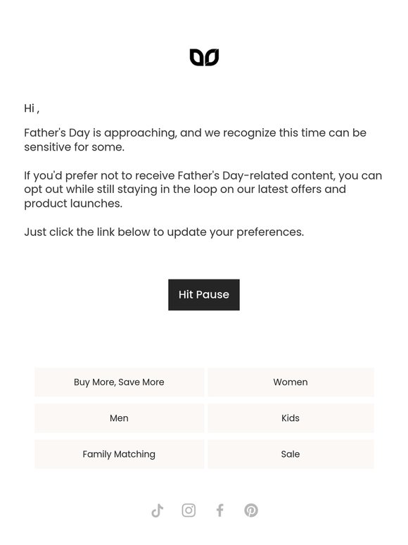 Want to opt-out of Father's Day?