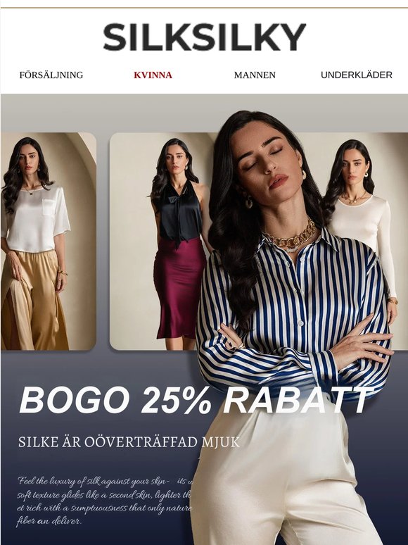 Flash Sale: Sidenklänningar, Toppar Och Mer-50% Rabatt!