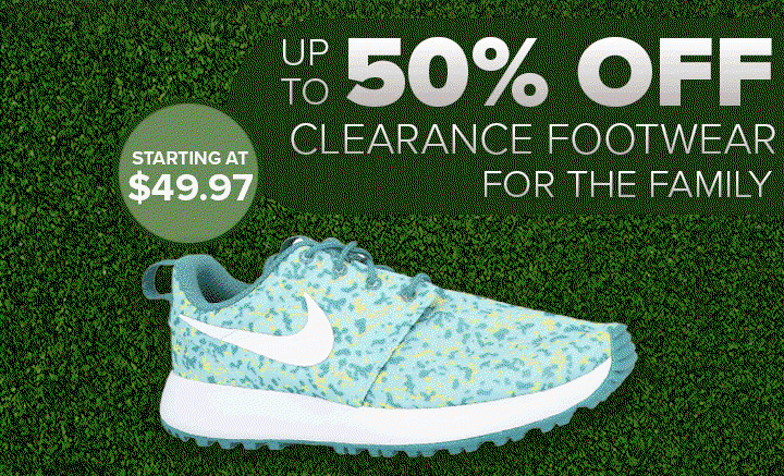 Clearance Shoes starting at $49.97