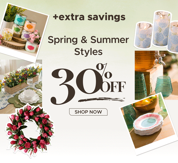 Extra Savings on Spring & Summer Styles