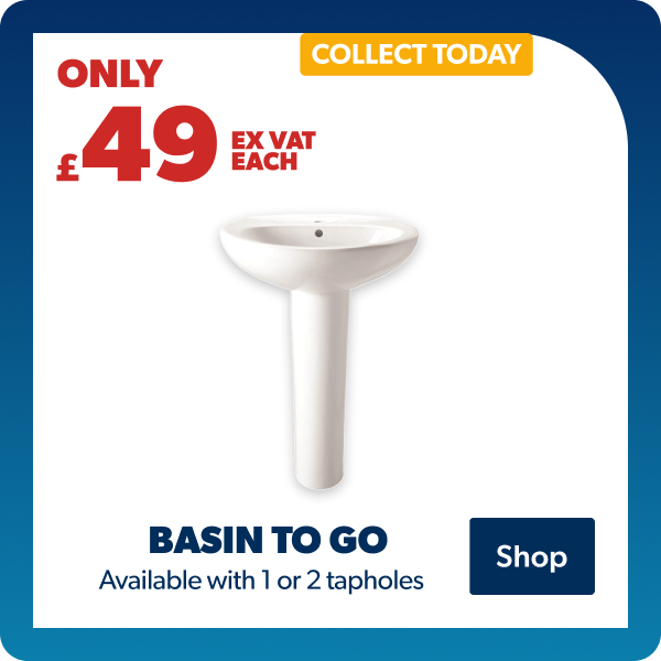 Basin to go | From £49Ex. VAT | Collect today