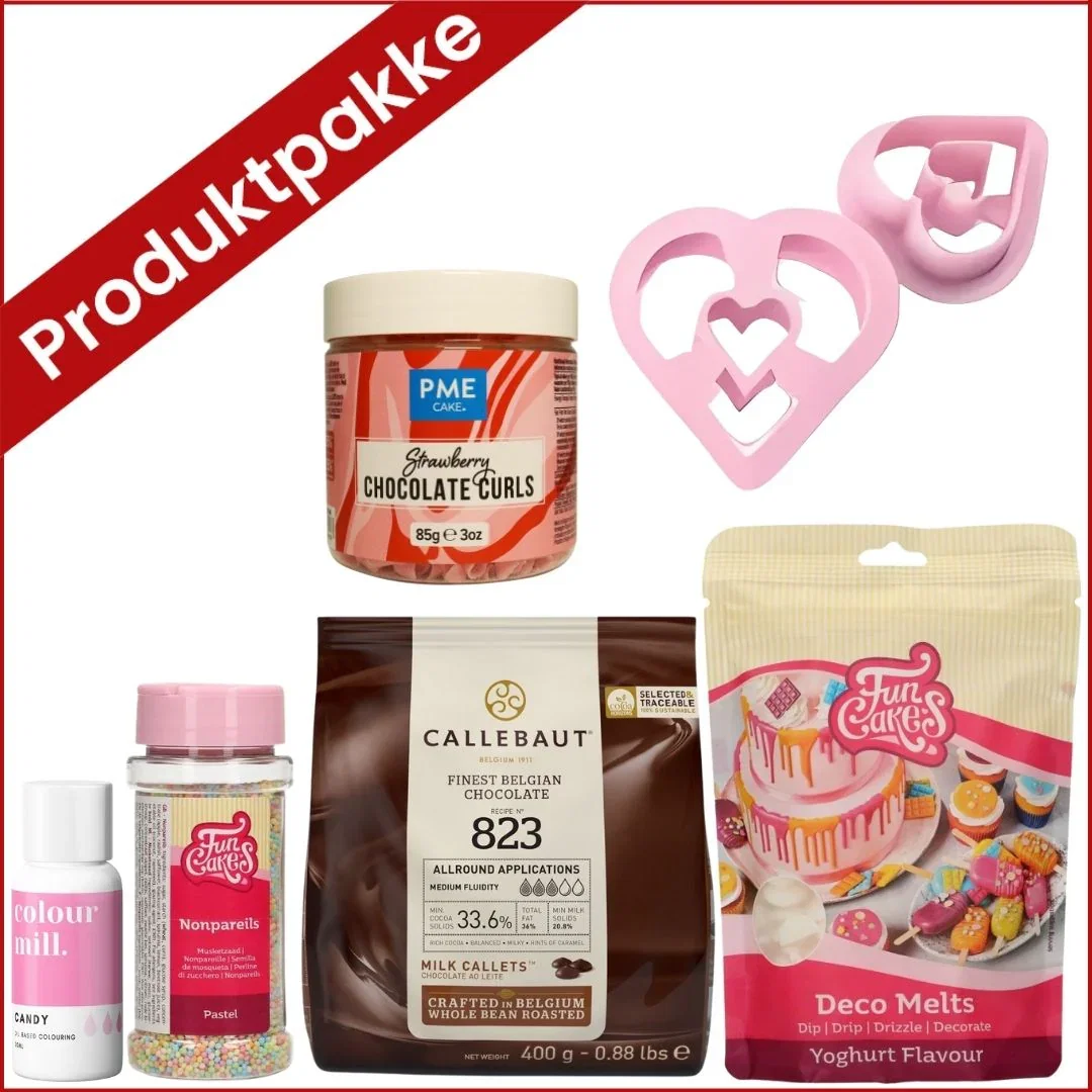 Image of Produktpakke til hjertedonuts