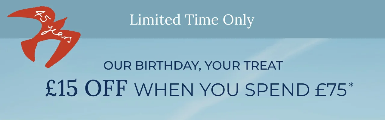£15 off when you spend £75