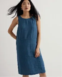 Salt Weave Linen Pinafore
