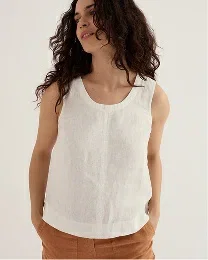 Lighthouse Station Linen Vest
