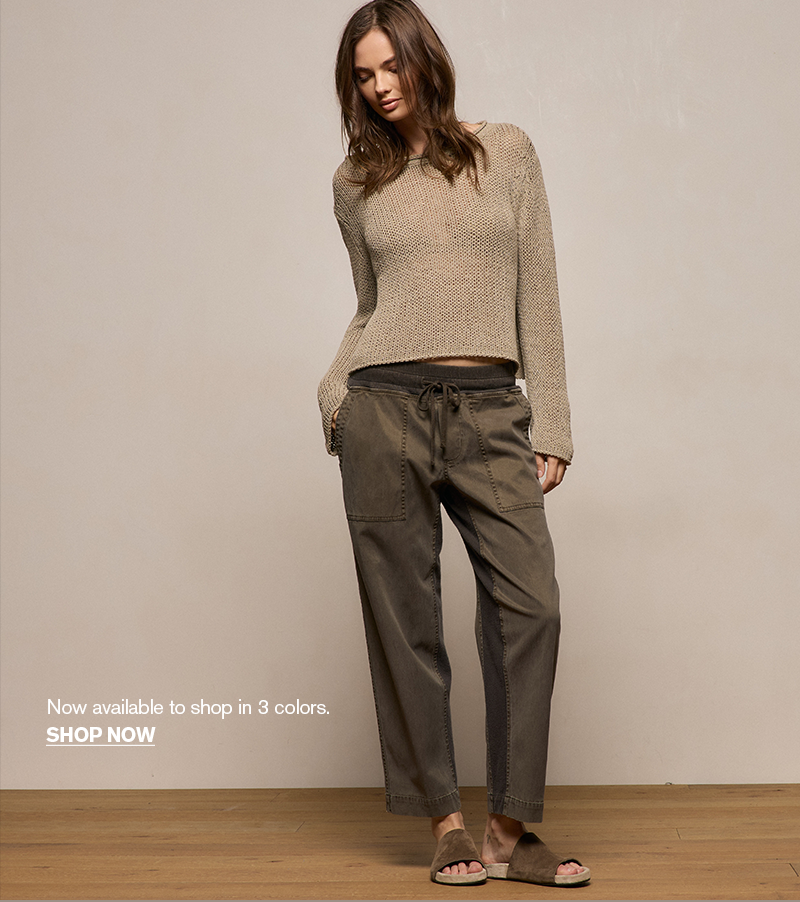 WOMEN'S MIXED MEDIA STRAIGHT PANT