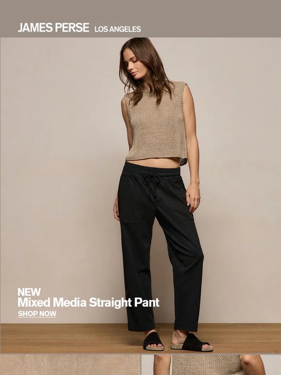 New Mixed Media Pant