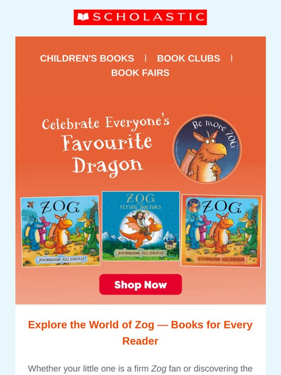 From the Screen to Storytime - Bring Zog Home this Summer