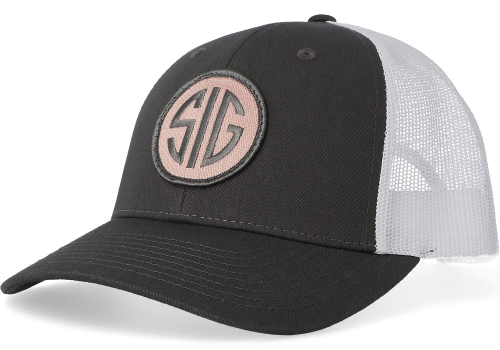 Image of ROSE SNAPBACK TRUCKER HAT CHARCOAL