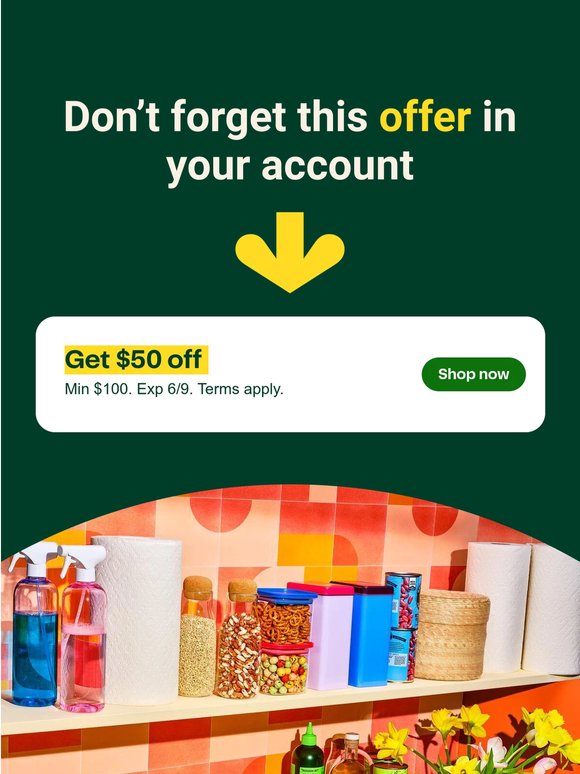 —, we saved this offer just for you