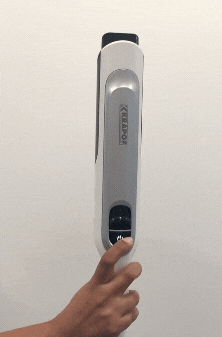 Gif of vacuum suction so strong it sticks to your hand