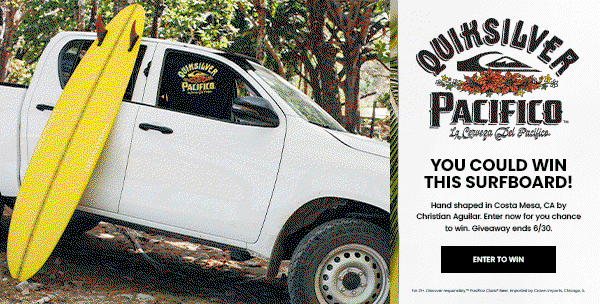 You Could Win This Surfboard!