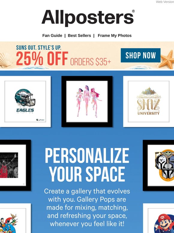 Build Your Gallery, Save 25%