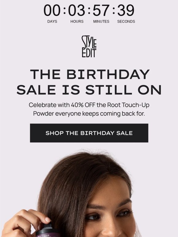 🎉 Your Birthday Sale Reminder: 40% OFF Powder