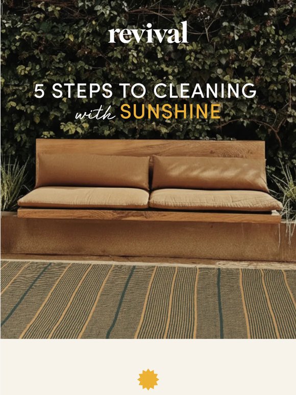 How to clean your rug in the sun