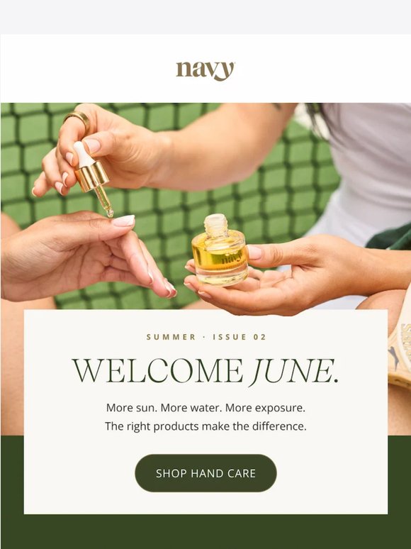 Just like your hands, your routine should change this summer