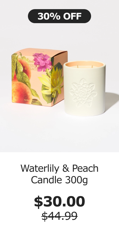 Waterlily & Peach Candle 300g