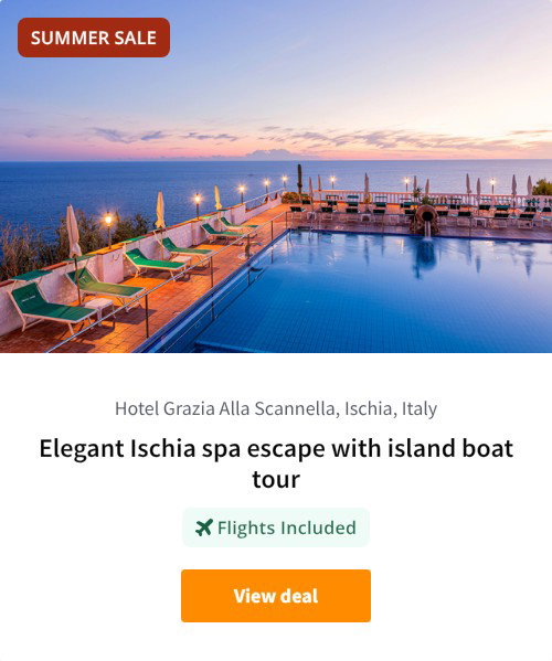 Elegant Ischia spa escape with island boat tour
