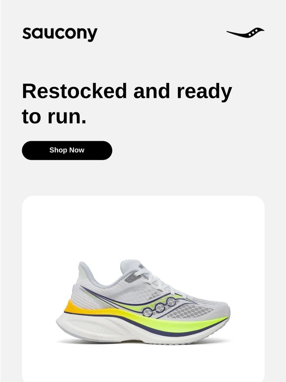Restock alert! Your items are back.
