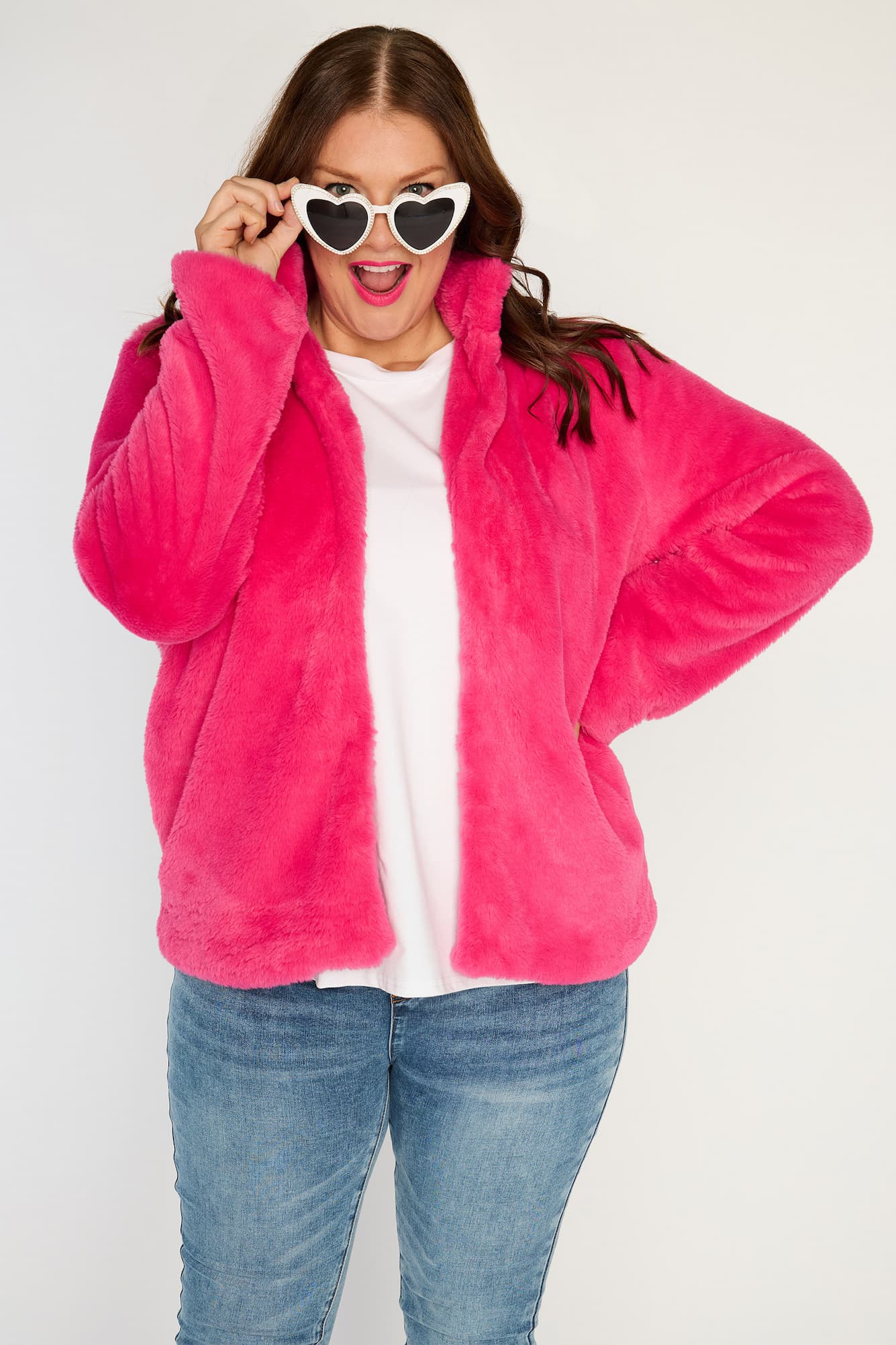Tommy Pink Fluffy Jacket