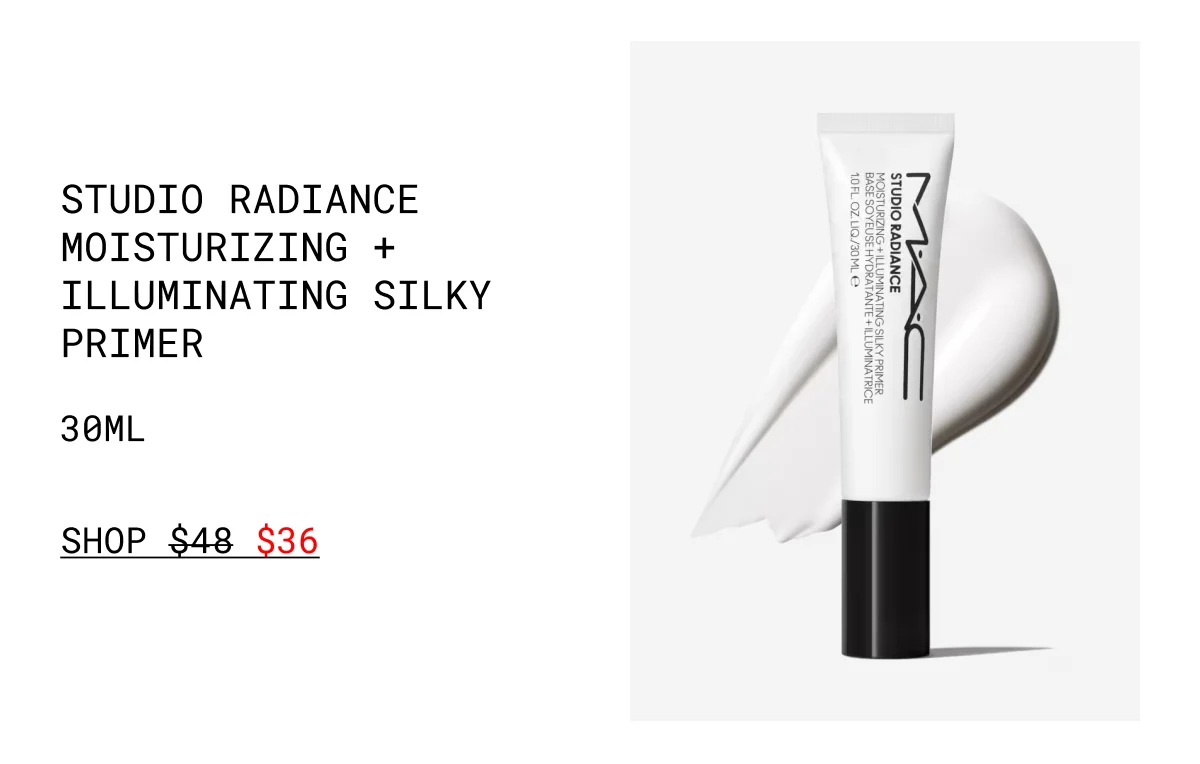 STUDIO RADIANCE MOISTURIZING + ILLUMINATING SILKY PRIMER | 30ML | shop $36
