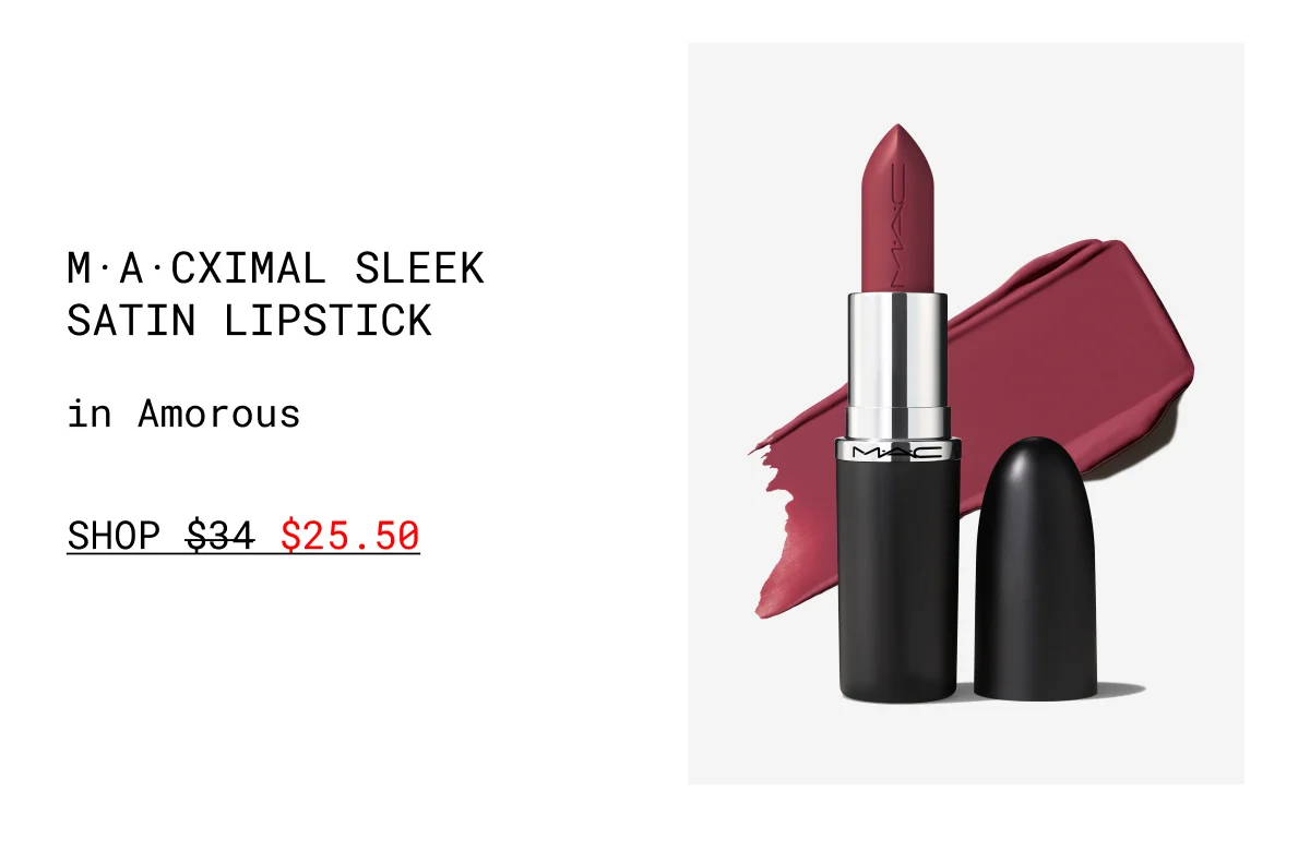 M·A·CXIMAL SLEEK SATIN LIPSTICK in Amorous | shop $25.50