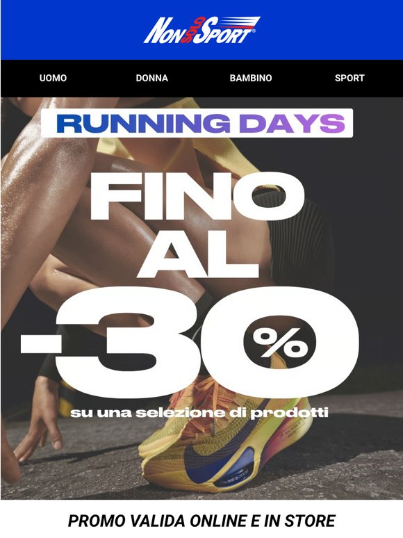 Running Days | Fino al -30%