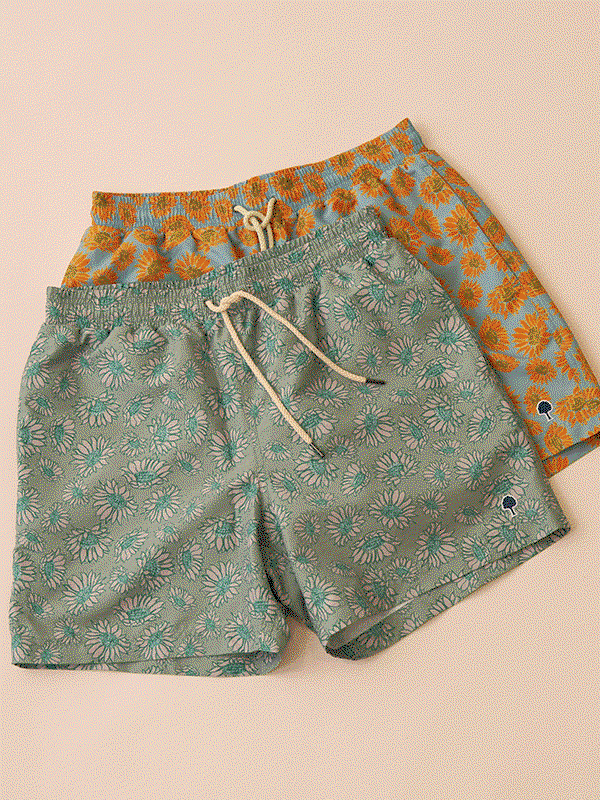 Short de bain bleu et multicolore - MIMIZAN