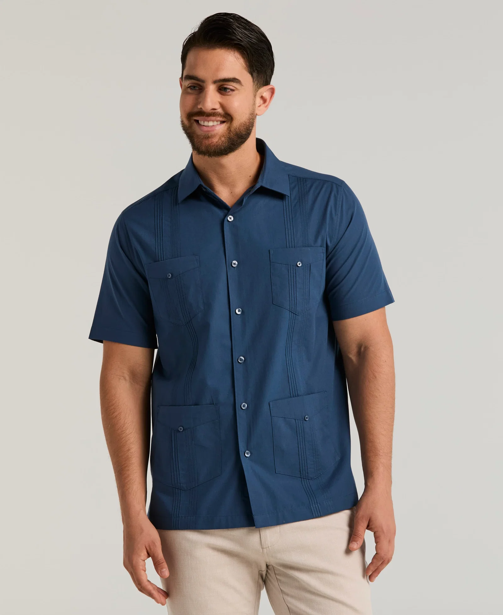 Image of Four Pocket Guayabera Shirt