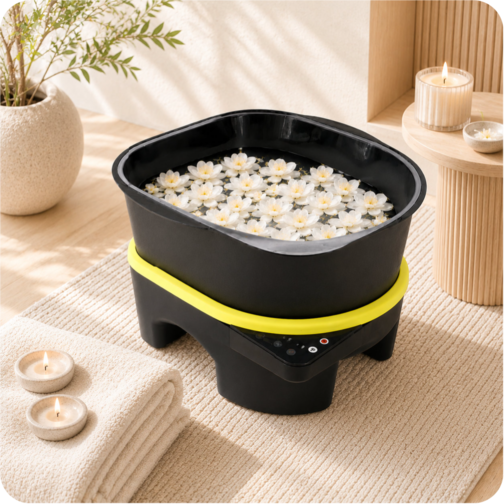PRO Foot Heater-Massager in Lime