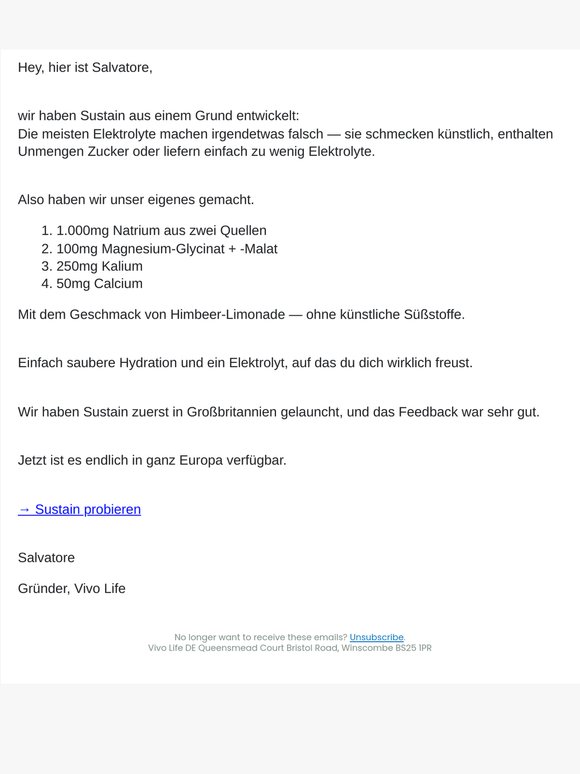 Die meisten Elektrolyte machen einen Fehler