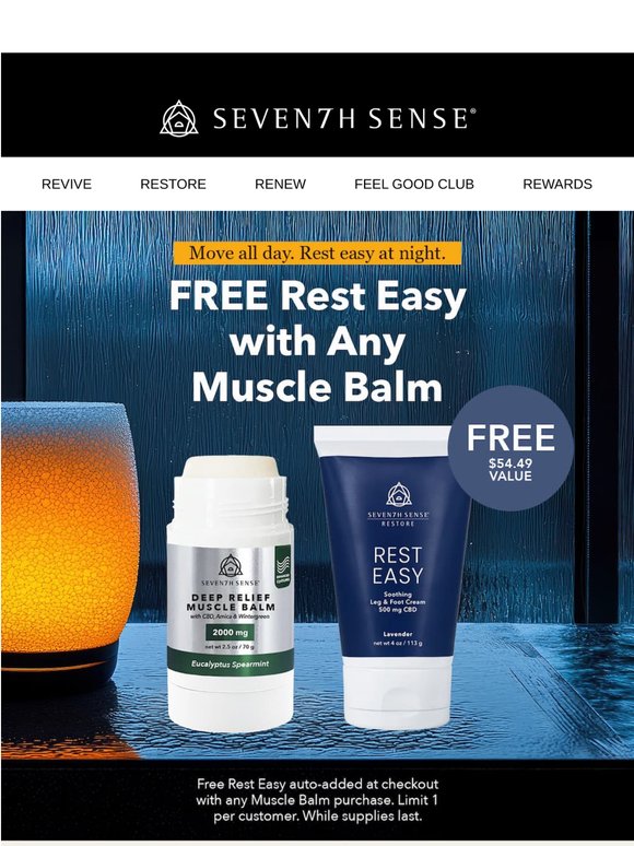 2 Days Left 🗓️ Free Soothing Restless Leg Cream ($54.49 value)