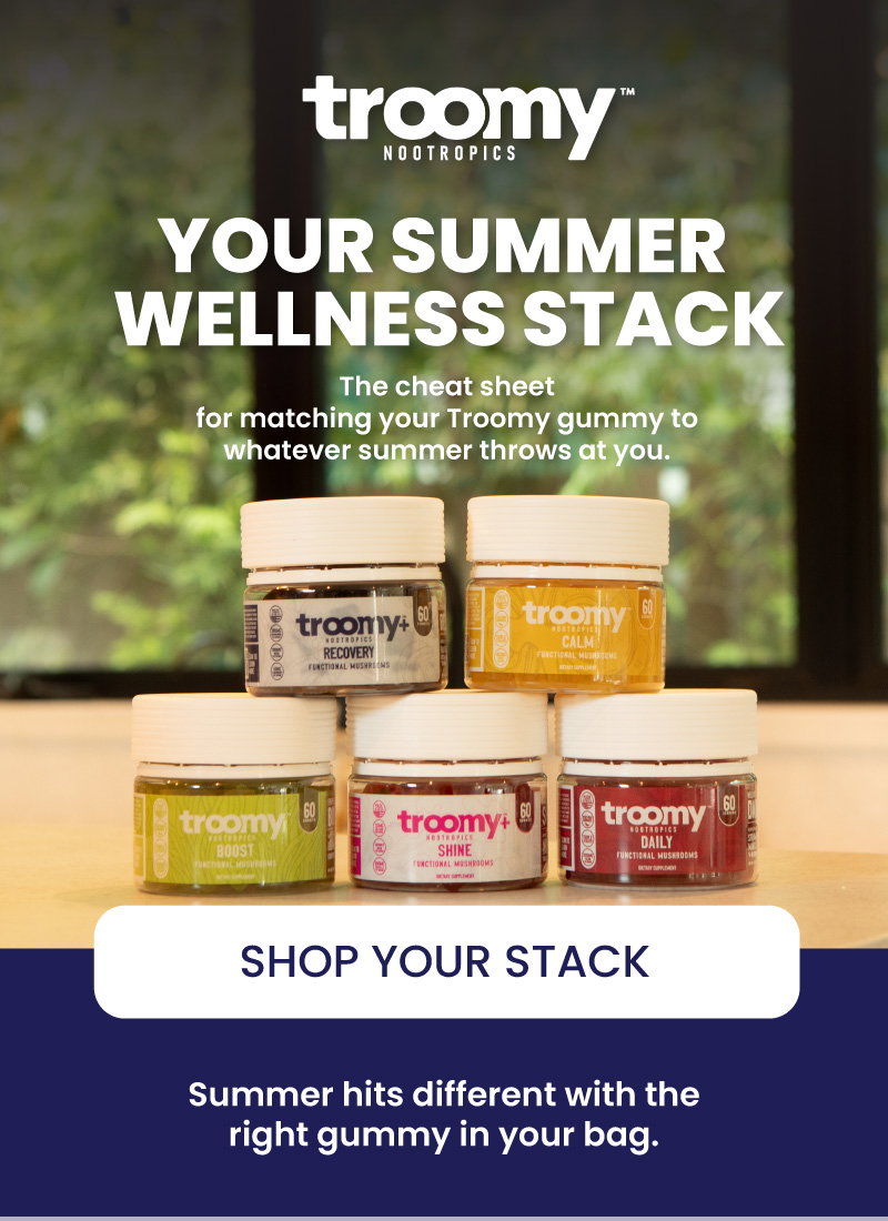 Mood Gummies - Summer - Functional Mushrooms - Natural Energy - Summer - Biotin - Tremella - Cordyceps - Troomy Nootropics in Whittier, CA