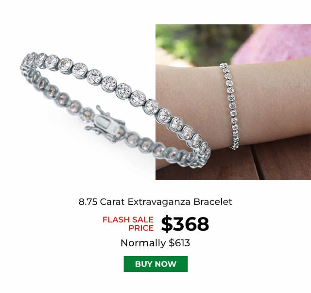 8 75 Carat Extravaganza Bracelet Platinum Clad