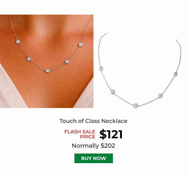 Touch of Class Necklace Platinum Clad
