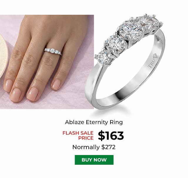 Ablaze Eternity Ring Platinum Clad