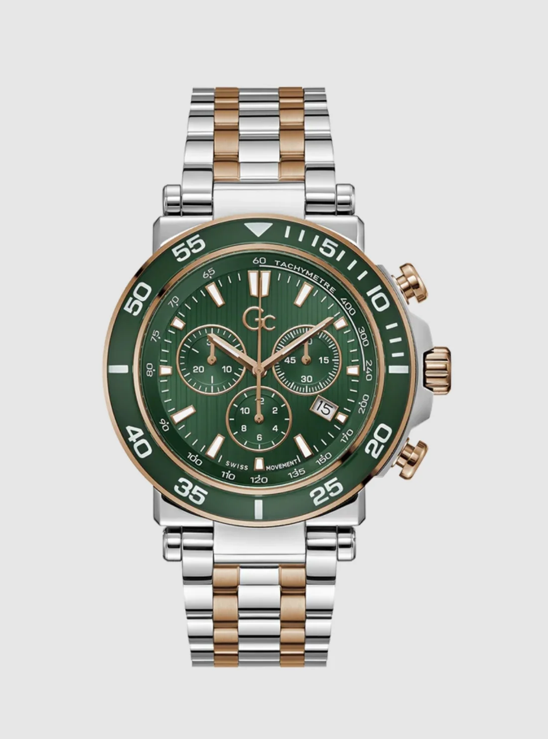 Image of Silver Green Dial GC One Sport Watch