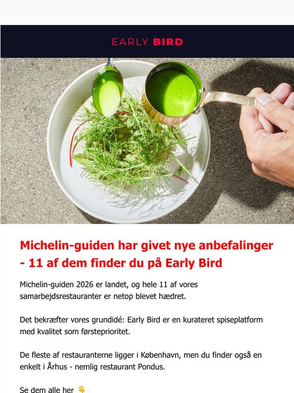 Spis Michelin middag med Early Bird🍴✨