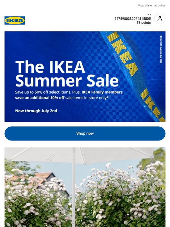 Everyone saves up to 50% this summer.*🏖️
