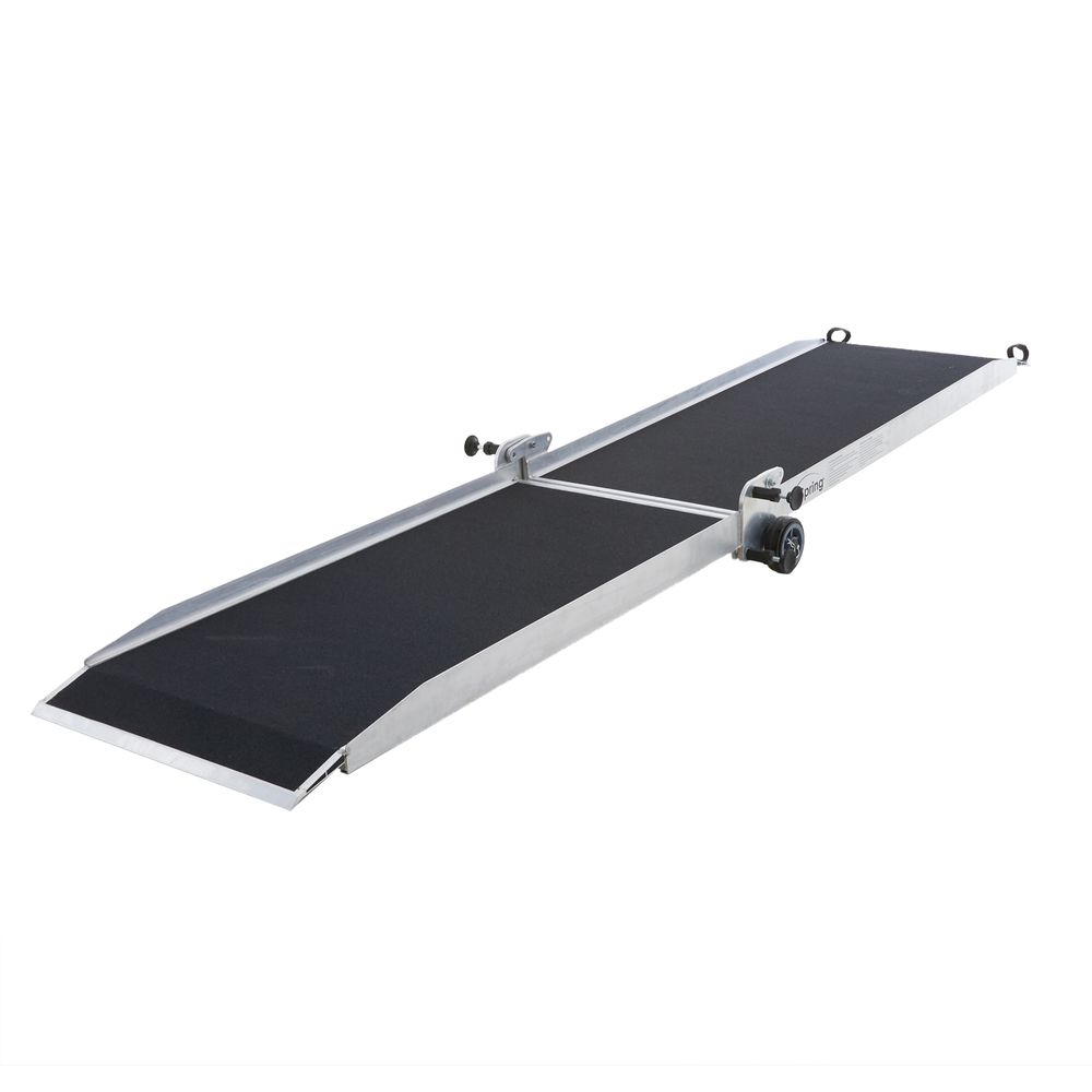 Image of 10' Silver Spring Folding Wheelchair Ramp with Wheels