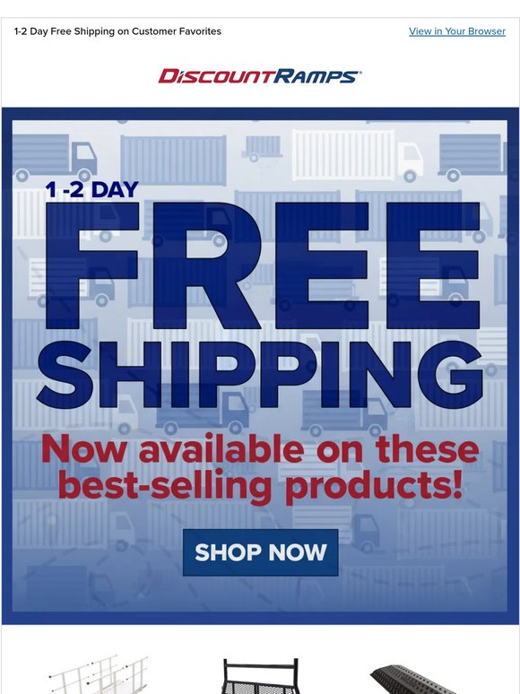 1-2 Day FREE Shipping on Top Picks! 🚚