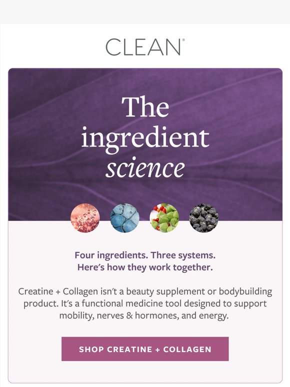 Four Ingredients. Three Systems. Here's The Science.
